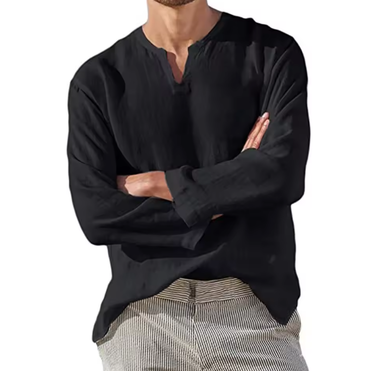 Linen V-neck