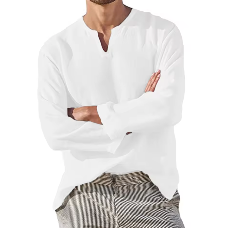Linen V-neck