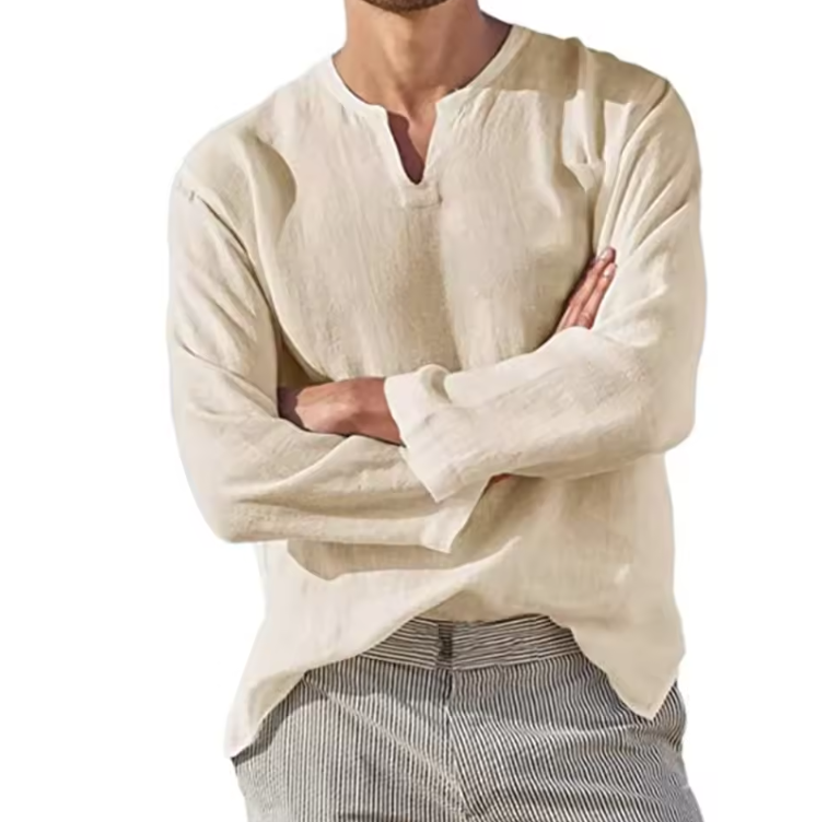 Linen V-neck